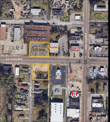 VacantLand space for Sale at 159 & 166 East E.H. Crump Blvd in Memphis