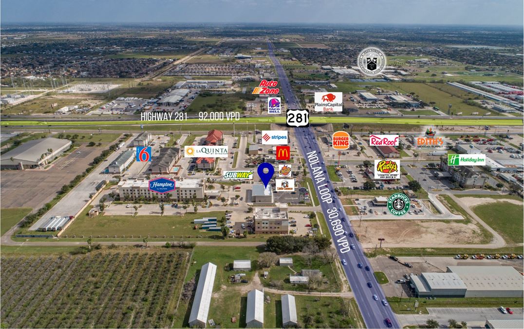 312 W Nolana Loop, Pharr Retail Space For Lease