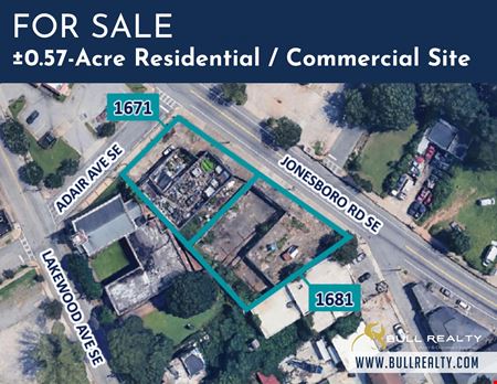 VacantLand space for Sale at 1671 & 1681 Jonesboro Road Southeast in Atlanta