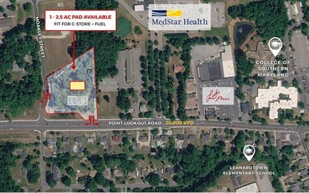 VacantLand space for Rent at NEC Point Lookout Road & Moakley Street in leonardtown