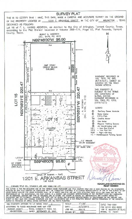 Retail space for Sale at 1201 E. Arkansas in Arlington