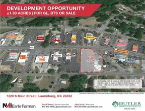 Retail Development Site in Laurinburg, NC
