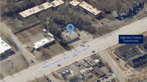 Highly Visible Property For Sale Along Wade Hampton Boulevard
