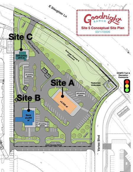 Land space for Sale at SWC E Slaughter Ln and Vertex Blvd in Austin