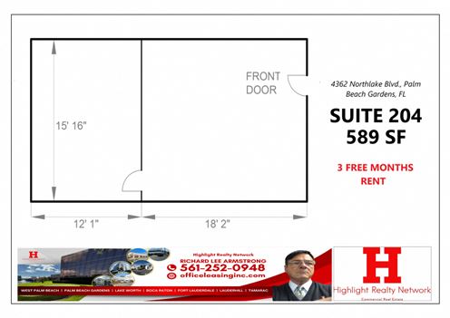 589 SF Suite 204 Professional and Medical Office Space