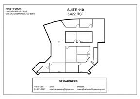 5,422 SF Suite 110 Professional Office Space Colorado Springs
