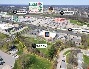 $1 Auction – Corporate Surplus | 1.57 Acre Aldi Outparcel | Hy-Vee Shadow | 10K VPD