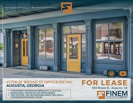 Office space for Rent at 608 Broad St in Augusta