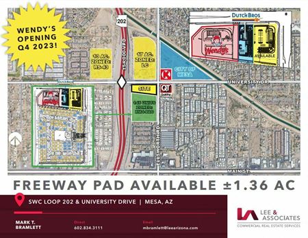 VacantLand space for Sale at SWC Loop 202 & University Drive in Mesa