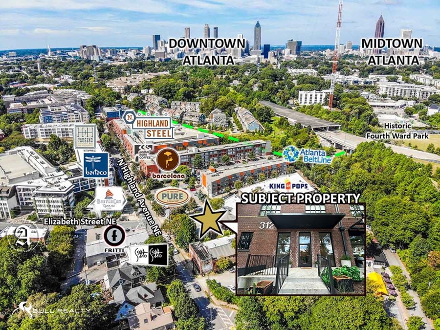 Prime Retail Space in the Heart of Inman Park | ±2,056 SF | For Lease