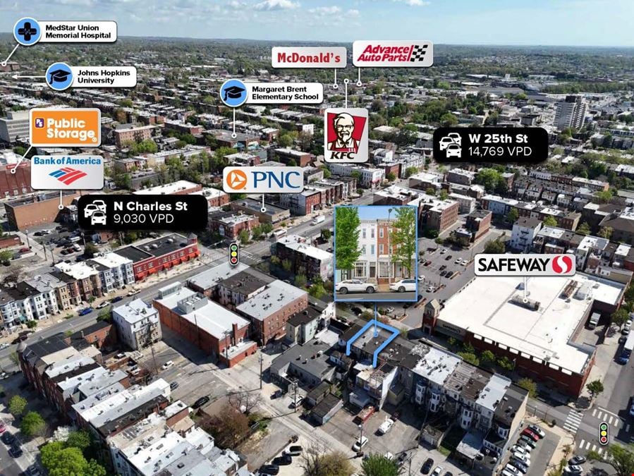 2422 & 2424 N Charles St | 64% Occupied | $59K NOI