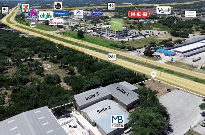 111 Plaza | Medical & Professional Office | HWY 281 Frontage | Bulverde, TX