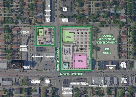 1601 N Harlem Avenue (Chicago) & SWC Harlem Avenue & Wabansia Avenue (Elmwood Park)