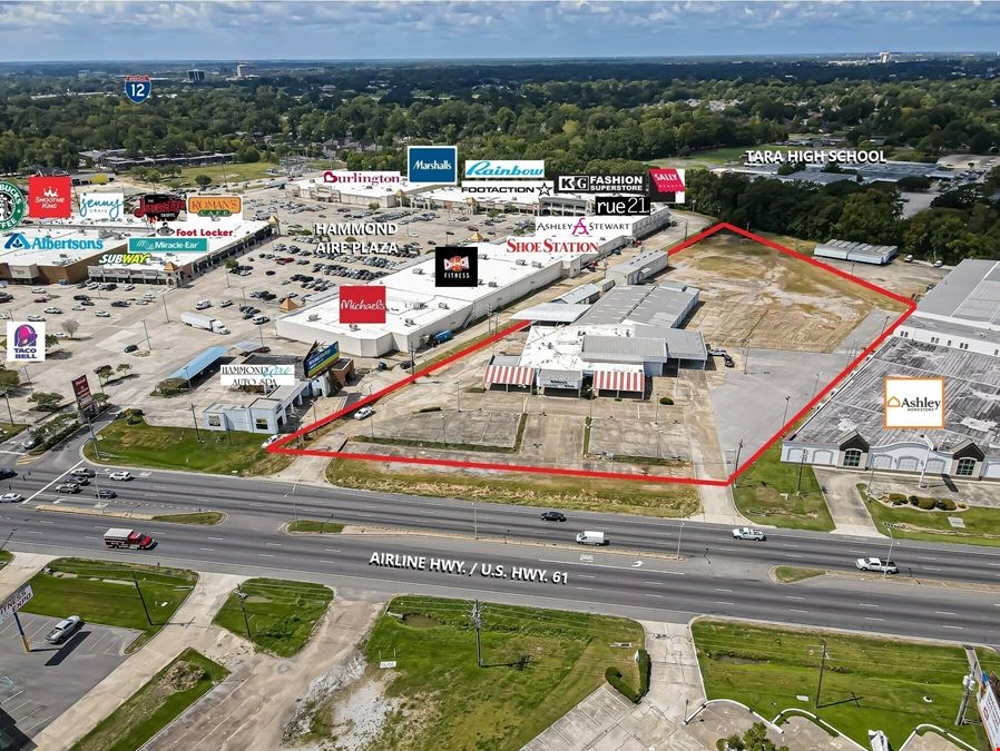 Over 6 Acres of High Traffic Retail Land with +/- 39,582 SF of Bldg.