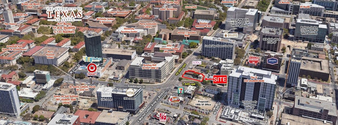 Retail space for Rent at 1811 Guadalupe Street in Austin