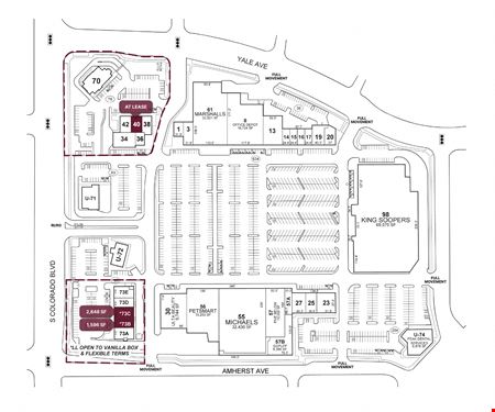 Retail space for Rent at 2770 South Colorado Boulevard in Denver