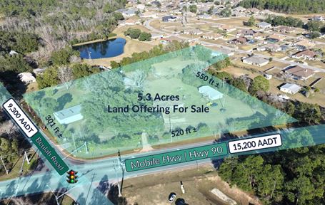 Signalized Hard-Corner 5± Acre Development Op