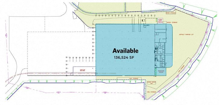 FOR SALE OR LEASE - 136,524 SF Industrial Warehouse Available in Sparrows Point, MD