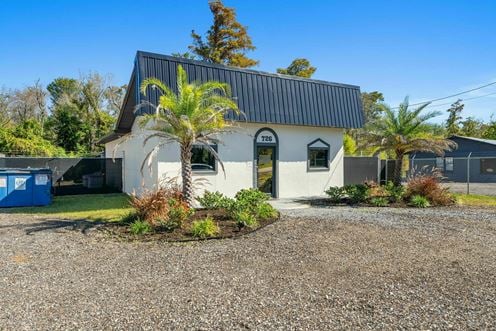 1,345 SF Freestanding Office Building with Fenced Yard & Outdoor Storage