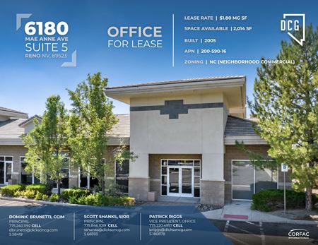 Photo of commercial space at 6180 Mae Anne Ave in Reno