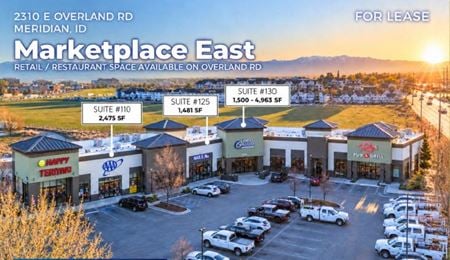 Retail space for Rent at 2310 E Overland Rd in Meridian