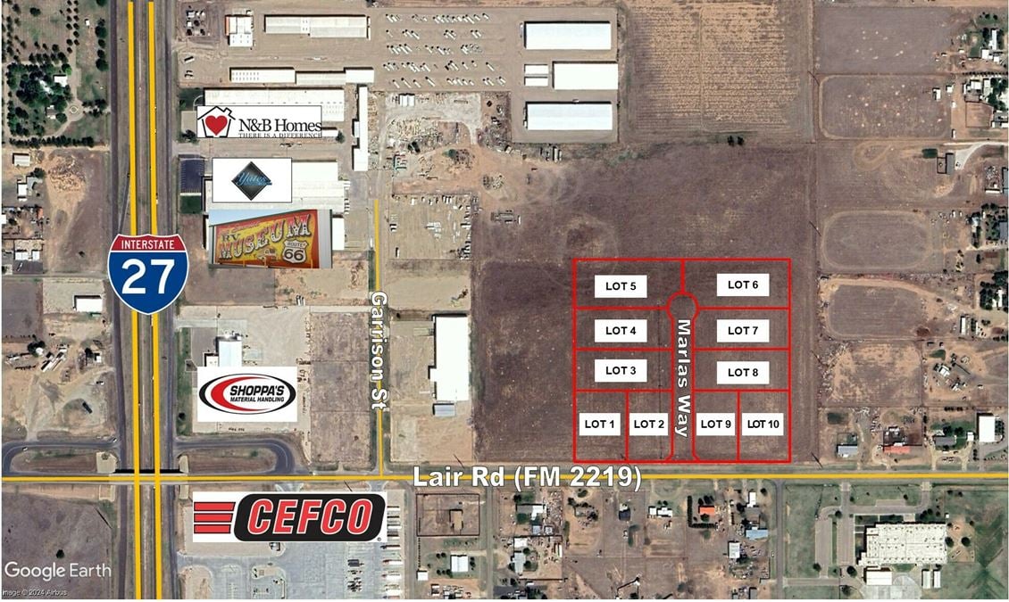 Lair Rd (FM 2219) & Marlas Ln