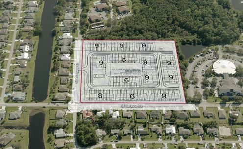9.58 AC Port St Lucie 47 Single-Family Home Lots