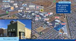 FREESTANDING BUILDING FOR LEASE AND SALE
