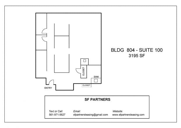 3195 SF Suite 100 Professional Office Space (LEASED)
