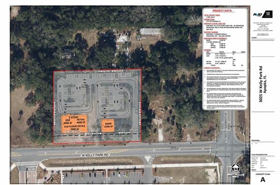 2 Pads Adjacent Publix Kelly Park Crossing For Ground Lease Only