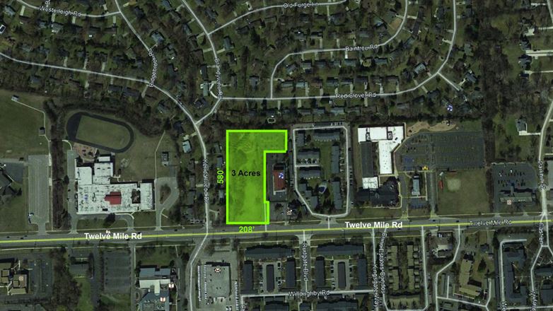VacantLand space for Sale at 12 Mile Rd in Farmington Hills