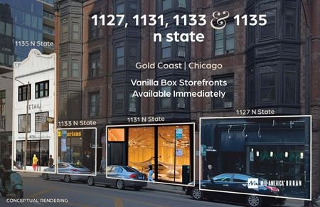 Retail space for Rent at 1127-1131-1133-1135 N State Street in Chicago