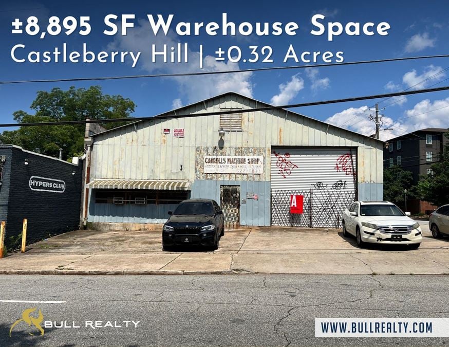 ±8,895 SF Warehouse Space | Castleberry Hill | ±0.32 Acres