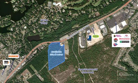 ±21.48 Acres with 500 Feet of Frontage on Two Notch Road | Columbia, SC