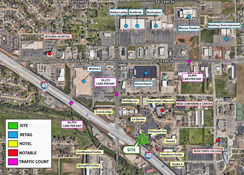 Prime Interstate 40 Retail Opportunity | Midwest City