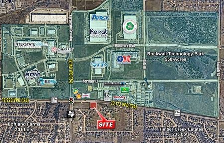 VacantLand space for Sale at SEQ of Highway 276 & FM-549 in Rockwall