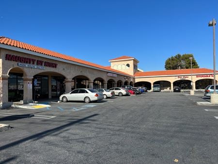Retail space for Rent at Newly remodeled retail spaces in shell condition.  Great opportunity for businesses seeking ground floor retail or office.  Located on main thoroughfare with 26,713 VPD  Ample parking (3/1,000 SF) in Palmdale