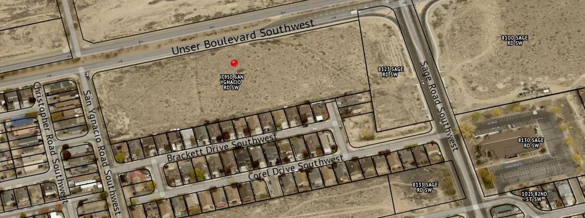 NWQ Unser Blvd SW and Sage Rd SW