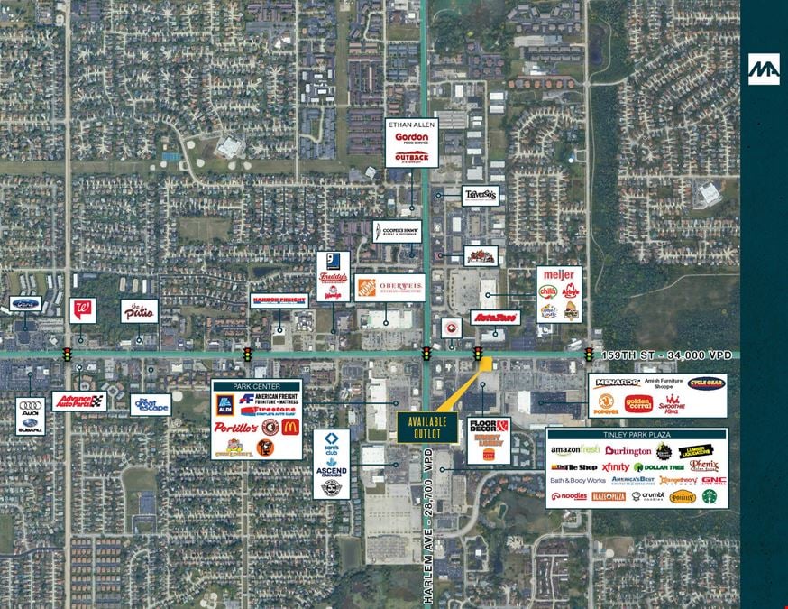 Ground Lease / Build-to-Suit Opportunity "Main & Main" in Tinley Park