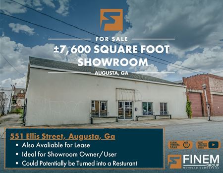 Downtown Office, Showroom & Warehouse - Former Harley Davidson 7600 SF Building - Augusta